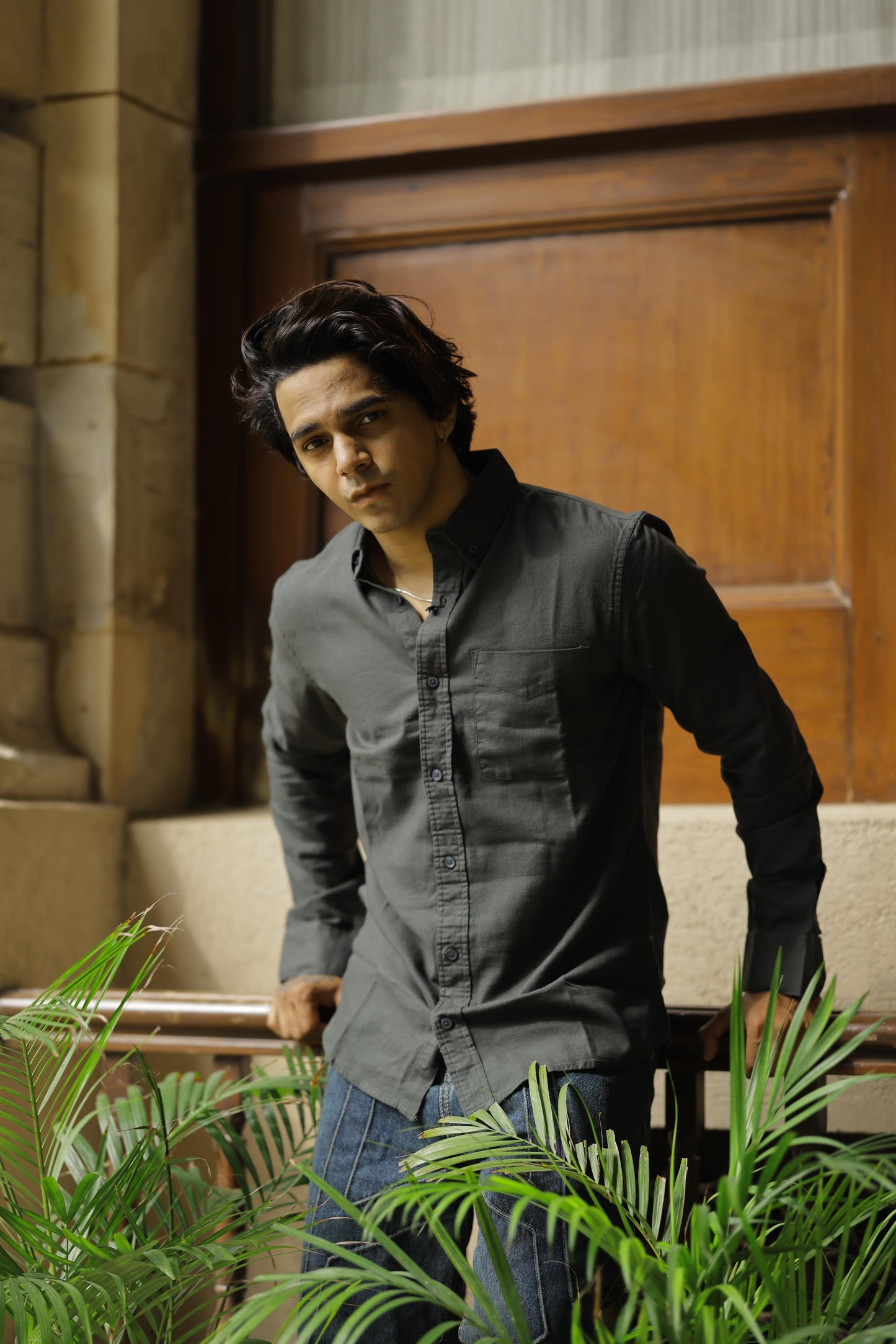 Basic linen full sleeve shirt