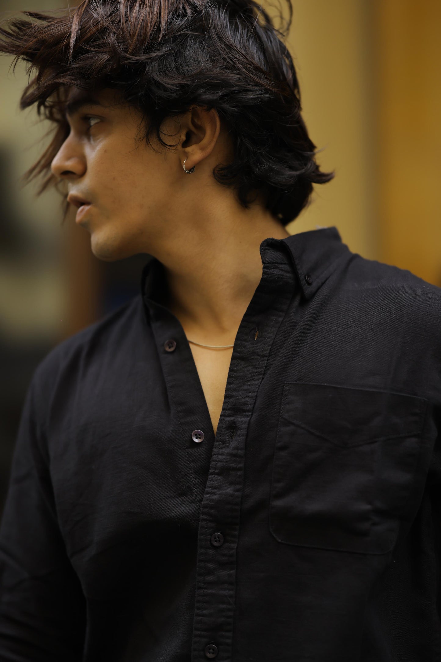 Basic linen full sleeve shirt