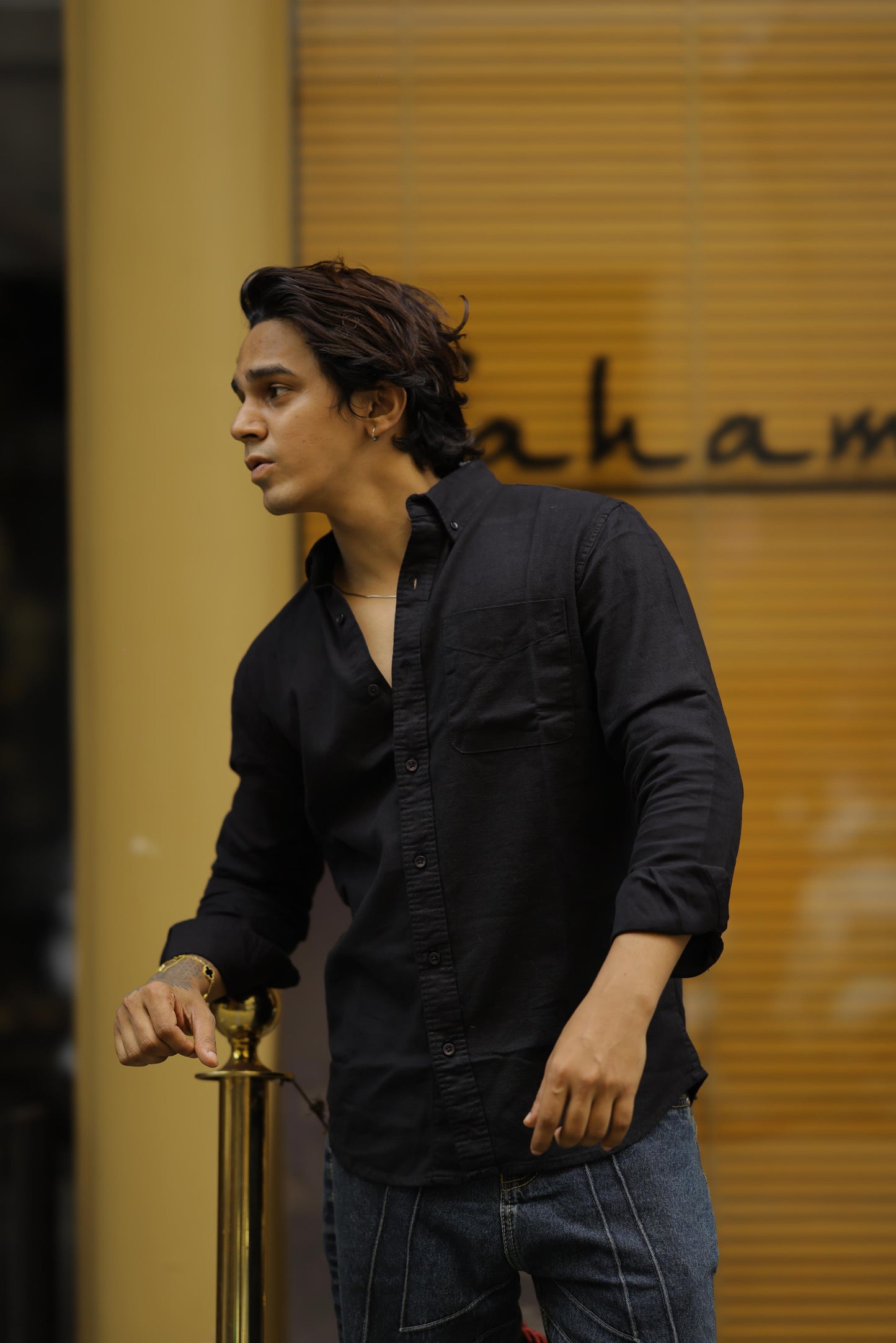 Basic linen full sleeve shirt