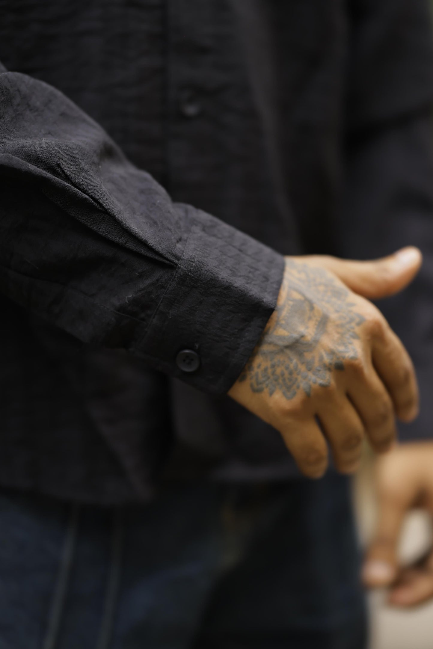 Black Texture Full sleeve shirt
