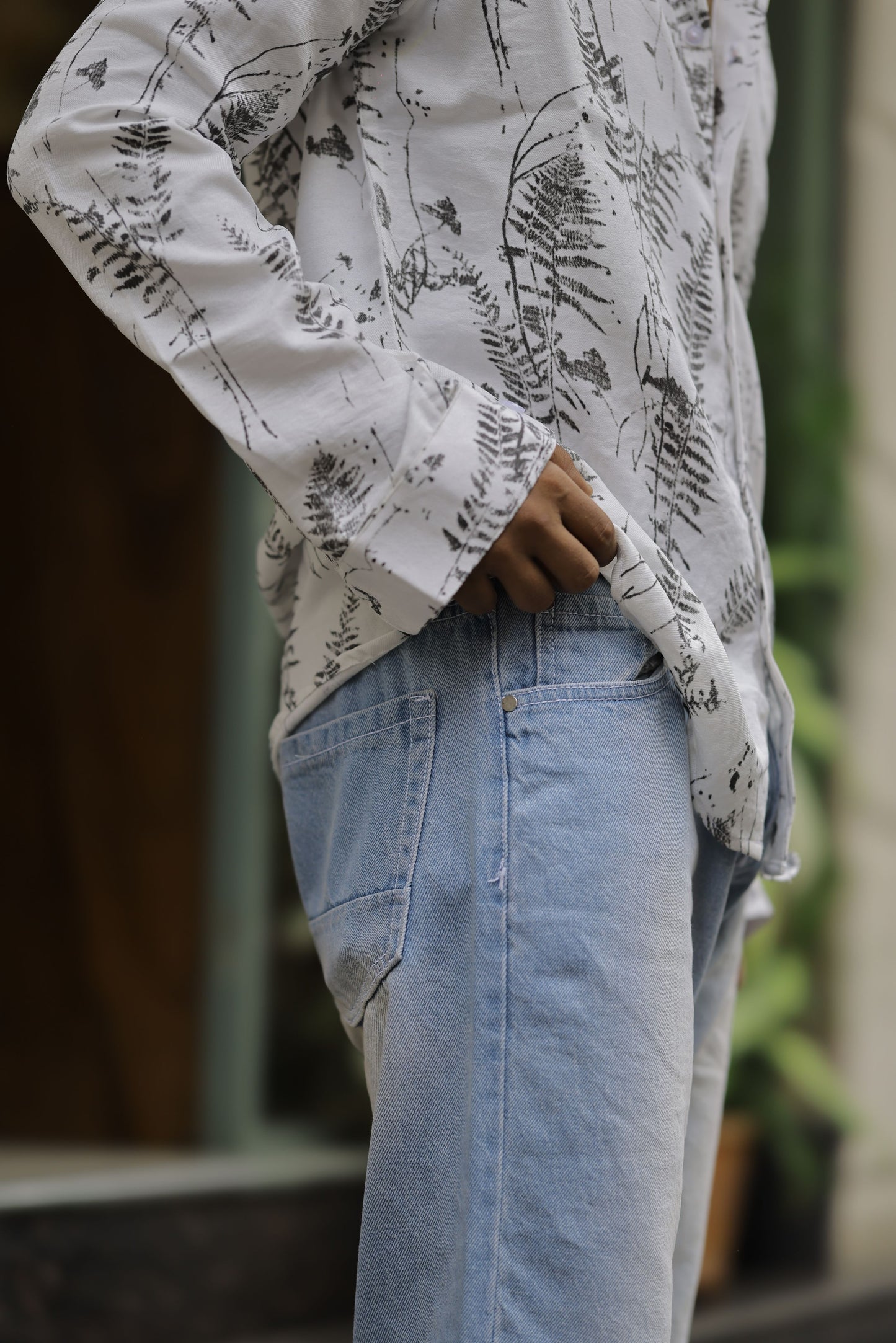 Blue Denim wash straight fit Jeans